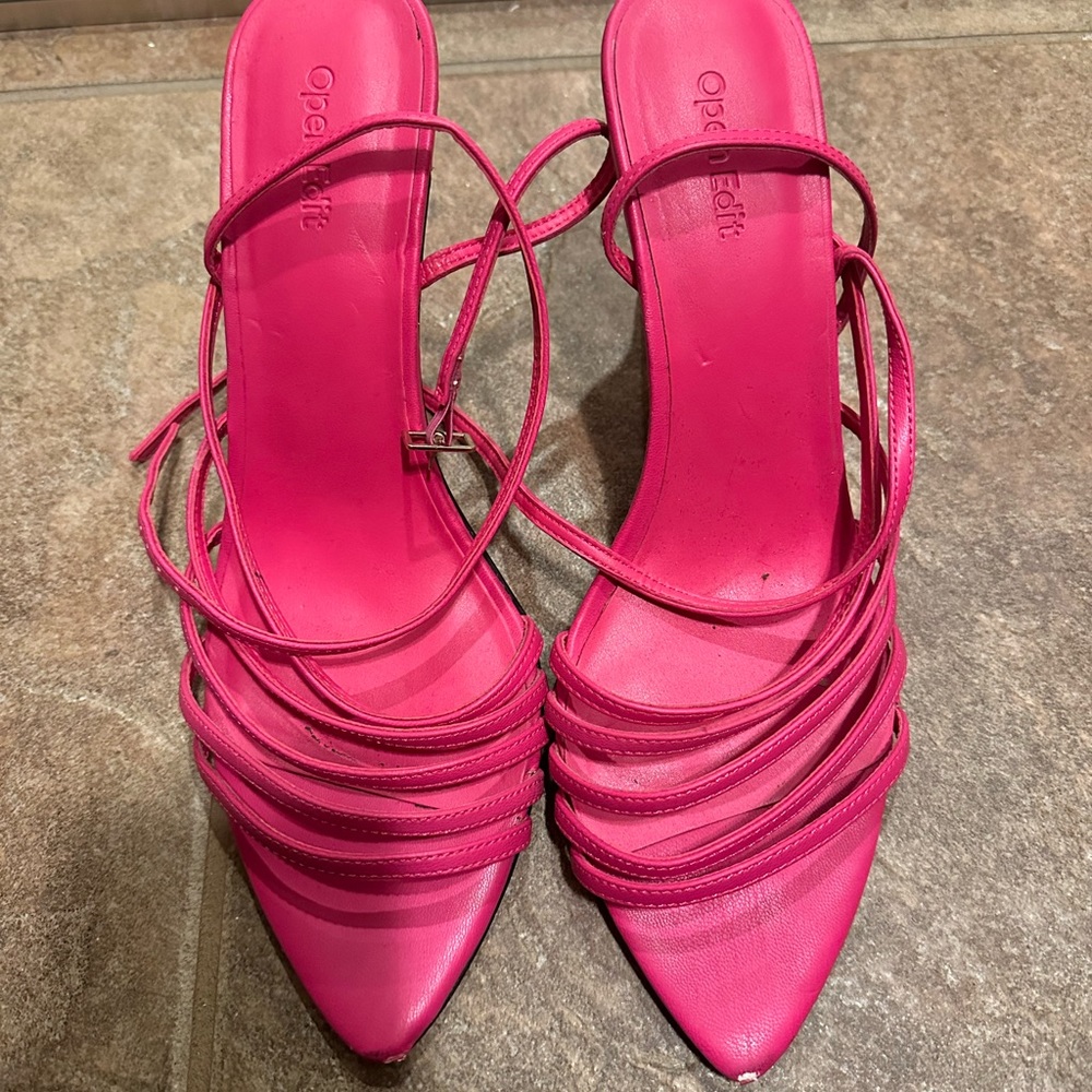 Pink Open Edit Heels
